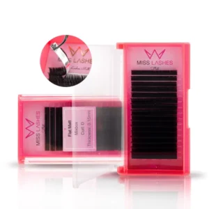 -40% СТАРТОВ ПАКЕТ! Flat Lashes - 7 кутий Плоски мигли за начинаещи за техниката "Косъм по Косъм"